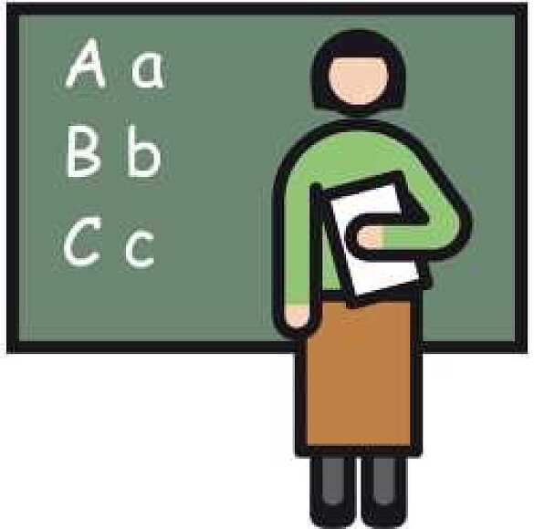 MetaCom-Symbol für Lehrerin